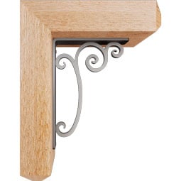 Ekena Millwork - BKTIAV04 - Avery Craftsman Ironcrest Rustic Timber Wood Bracket