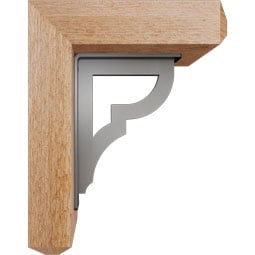 Ekena Millwork - BKTIBR04 - Bradford Craftsman Ironcrest Rustic Timber Wood Bracket