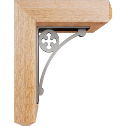 Ekena Millwork - BKTICR04 - Crawley Craftsman Ironcrest Rustic Timber Wood Bracket