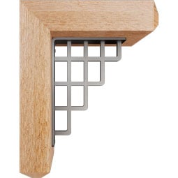 Ekena Millwork - BKTIDI04 - Diane Craftsman Ironcrest Rustic Timber Wood Bracket