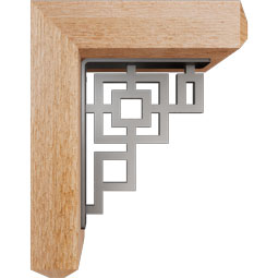 Ekena Millwork - BKTIER04 - Eris Craftsman Ironcrest Rustic Timber Wood Bracket