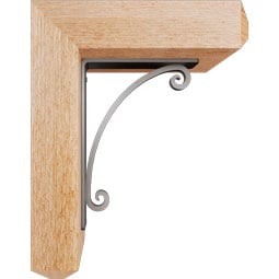 Ekena Millwork - BKTILE04 - Legacy Craftsman Ironcrest Rustic Timber Wood Bracket