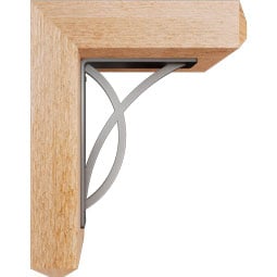Ekena Millwork - BKTIMI04 - Miller Craftsman Ironcrest Rustic Timber Wood Bracket