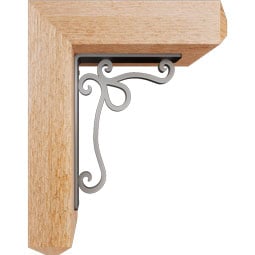 Ekena Millwork - BKTIOL04 - Orleans Craftsman Ironcrest Rustic Timber Wood Bracket