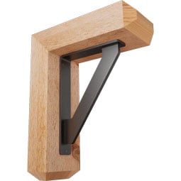 Ekena Millwork - BKTITR04 - Traditional Craftsman Ironcrest Rustic Timber Wood Bracket