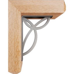 Ekena Millwork - BKTIVE04 - Versailles Craftsman Ironcrest Rustic Timber Wood Bracket