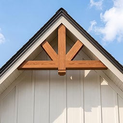 Ekena Millwork - GBWKEN00 - Rustic Wood Kennewick Gable Bracket