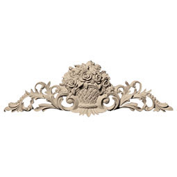 Pearlworks - PULL-121 - Approx. 14-1/4" x 4-3/4" x 1-1/2" Flower basket with vines.