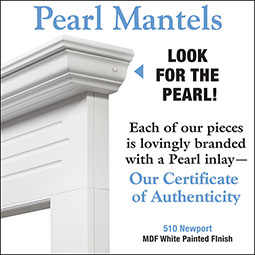 Pearl Mantels Corp. - MAN51X07X65NEWH - 40"IH x 51"H x 7"D x 48"IW x 65"OW Newport Fireplace Mantel, White