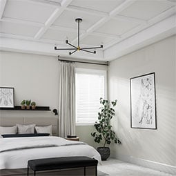 Ekena Millwork - CC05PTE02X14X20TR - Endurathane Perimeter Tee for 5" Traditional Coffered Ceiling System, 14"W x 2"P x 20"L, Factory Primed