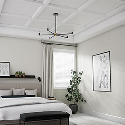 Ekena Millwork - CC05IBM02X04X96TR - Endurathane Inner Beam for 5" Traditional Coffered Ceiling System, 4 1/2"W x 2"P x 94 1/2"L, Factory Primed