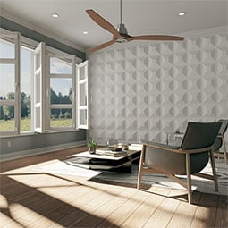 Ekena Millwork - WPDI - 11 7/8"W x 11 7/8"H Diane EnduraWall Decorative 3D Wall Panel