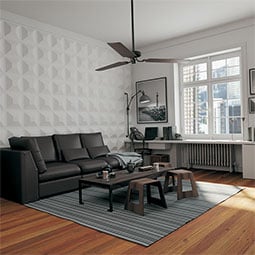 Ekena Millwork - WPDI - 11 7/8"W x 11 7/8"H Diane EnduraWall Decorative 3D Wall Panel