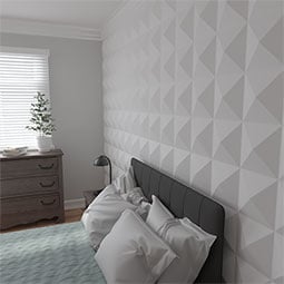 Ekena Millwork - WPSK - 11 7/8"W x 11 7/8"H Sellek EnduraWall Decorative 3D Wall Panel