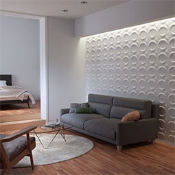 Ekena Millwork - WPSE - 11 7/8"W x 11 7/8"H Seville EnduraWall Decorative 3D Wall Panel