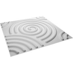 Ekena Millwork - WPSP - 19 5/8"W x 19 5/8"H Spiral EnduraWall Decorative 3D Wall Panel