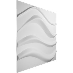 Ekena Millwork - WPWV - 19 5/8"W x 19 5/8"H Wave EnduraWall Decorative 3D Wall Panel