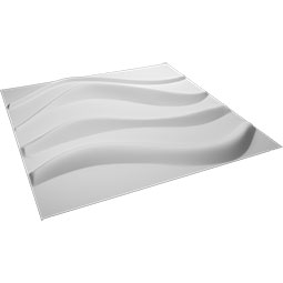 Ekena Millwork - WPWV - 19 5/8"W x 19 5/8"H Wave EnduraWall Decorative 3D Wall Panel