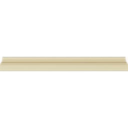Ekena Millwork - MLD02X01X02EM - Endurathane Emery Crown Moulding, 1 1/2"H x 1 3/8"P x 2"F x 94 1/2"L, Factory Primed