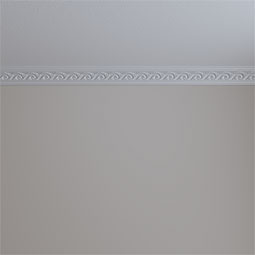 Ekena Millwork - MLD02X02X03VE - Endurathane Versailles Crown Moulding, 2 3/8"H x 2 3/8"P x 3 3/8"F x 94 1/2"L, Factory Primed