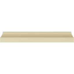 Ekena Millwork - MLD02X02X02LE - Endurathane Leandros Crown Moulding, 2"H x 2"P x 1 7/8"F x 94 1/2"L, Factory Primed