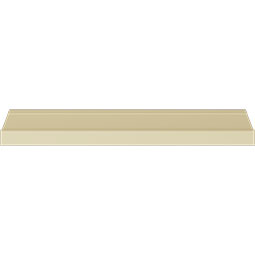 Ekena Millwork - MLD03X03X04TI - Endurathane Tirana Crown Moulding, 2 5/8"H x 2 5/8"P x 3 5/8"F x 94 1/2"L, Factory Primed