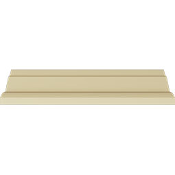 Ekena Millwork - MLD03X03X04CI - Endurathane Carrillo Crown Moulding, 3"H x 3"P x 4 1/4"F x 94 1/2"L, Factory Primed
