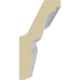 Ekena Millwork - MLD03X02X04LO - Endurathane Loera Crown Moulding, 3 1/8"H x 1 5/8"P x 3 1/2"F x 94 1/2"L, Factory Primed