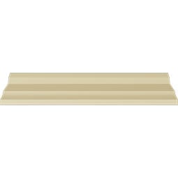 Ekena Millwork - MLD04X04X05LI - Endurathane Linus Crown Moulding, 3 3/8"H x 3 3/8"P x 5"F x 94 1/2"L, Factory Primed