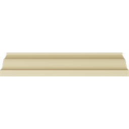 Ekena Millwork - MLD04X04X05FO - Endurathane Foster Crown Moulding, 3 3/8"H x 3 3/8"P x 4 5/8"F x 94 1/2"L, Factory Primed