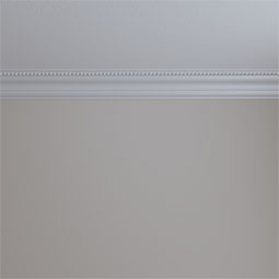 Ekena Millwork - MLD04X04X05FO - Endurathane Foster Crown Moulding, 3 3/8"H x 3 3/8"P x 4 5/8"F x 94 1/2"L, Factory Primed