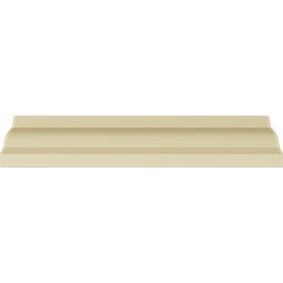 Ekena Millwork - MLD03X03X05VE - Endurathane Versailles Crown Moulding, 3 3/8"H x 3 3/8"P x 4 3/4"F x 94 1/2"L, Factory Primed