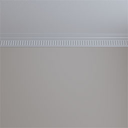 Ekena Millwork - MLD04X02X04VI - Endurathane Viceroy Crown Moulding, 4"H x 2 1/4"P x 4 1/2"F x 94 1/2"L, Factory Primed