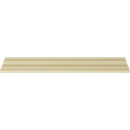 Ekena Millwork - MLD04X04X06LO - Endurathane Loera Crown Moulding, 4 3/8"H x 4 3/8"P x 6 1/8"F x 94 1/2"L, Factory Primed
