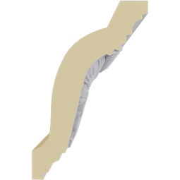 Ekena Millwork - MLD04X03X05SC - Endurathane Scott Crown Moulding, 4 1/4"H x 2 3/4"P x 5"F x 94 1/2"L, Factory Primed