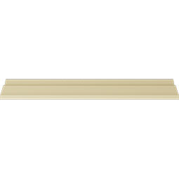 Ekena Millwork - MLD04X04X06ZA - Endurathane Zadlo Crown Moulding, 4 1/8"H x 4 1/8"P x 5 7/8"F x 94 1/2"L, Factory Primed