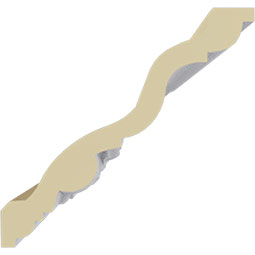 Ekena Millwork - MLD05X05X07FR - Endurathane Francis Crown Moulding, 4 1/2"H x 4 3/4"P x 6 5/8"F x 94 1/2"L, Factory Primed