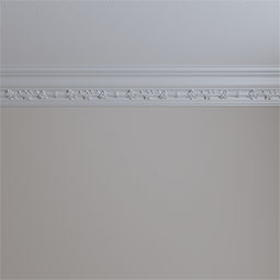 Ekena Millwork - MLD05X05X07FR - Endurathane Francis Crown Moulding, 4 1/2"H x 4 3/4"P x 6 5/8"F x 94 1/2"L, Factory Primed