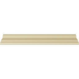 Ekena Millwork - MLD05X05X07LI - Endurathane Linus Crown Moulding, 4 3/4"H x 4 3/4"P x 6 3/4"F x 94 1/2"L, Factory Primed