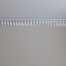 Ekena Millwork - MLD06X03X06NA - Endurathane Naomi Crown Moulding, 5 5/8"H x 3"P x 6 1/4"F x 94 1/2"L, Factory Primed