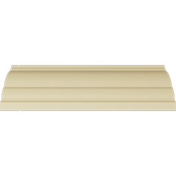 Ekena Millwork - MLD07X06X09SH - Endurathane Shell Crown Moulding, 6 3/4"H x 5 1/2"P x 8 3/4"F x 94 1/2"L, Factory Primed