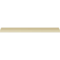Ekena Millwork - MLD01X01X01TR - Endurathane Traditional Crown Moulding, 1 1/8"H x 1 1/8"P x 1 1/2"F x 94 1/2"L, Factory Primed