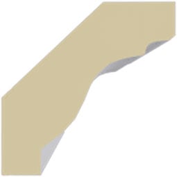 Ekena Millwork - MLD01X01X02AR - Endurathane Artis Crown Moulding, 1 3/8"H x 1 3/8"P x 1 7/8"F x 94 1/2"L, Factory Primed