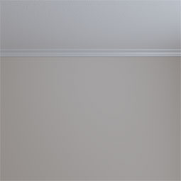 Ekena Millwork - MLD01X01X02AR - Endurathane Artis Crown Moulding, 1 3/8"H x 1 3/8"P x 1 7/8"F x 94 1/2"L, Factory Primed