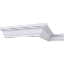 Ekena Millwork - MLD01X01X02AR - Endurathane Artis Crown Moulding, 1 3/8"H x 1 3/8"P x 1 7/8"F x 94 1/2"L, Factory Primed
