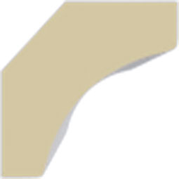 Ekena Millwork - MLD00X00X01TR - Endurathane Traditional Crown Moulding, 3/4"H x 3/4"P x 7/8"F x 94 1/2"L, Factory Primed