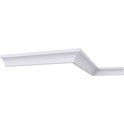 Ekena Millwork - MLD00X00X01TR - Endurathane Traditional Crown Moulding, 3/4"H x 3/4"P x 7/8"F x 94 1/2"L, Factory Primed