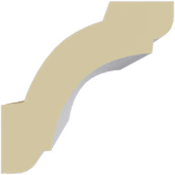 Ekena Millwork - MLD02X02X02ED - Endurathane Edinburgh Crown Moulding, 1 1/2"H x 1 1/2"P x 2 1/8"F x 94 1/2"L, Factory Primed