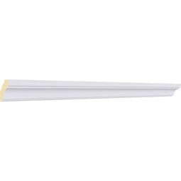 Ekena Millwork - MLD02X02X01ED - Endurathane Edinburgh Crown Moulding, 1"H x 1 1/8"P x 1 1/8"F x 94 1/2"L, Factory Primed