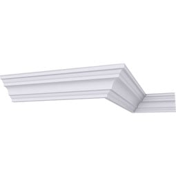Ekena Millwork - MLD01X01X02SA - Endurathane Salem Crown Moulding, 1 1/4"H x 1 1/4"P x 1 5/8"F x 94 1/2"L, Factory Primed
